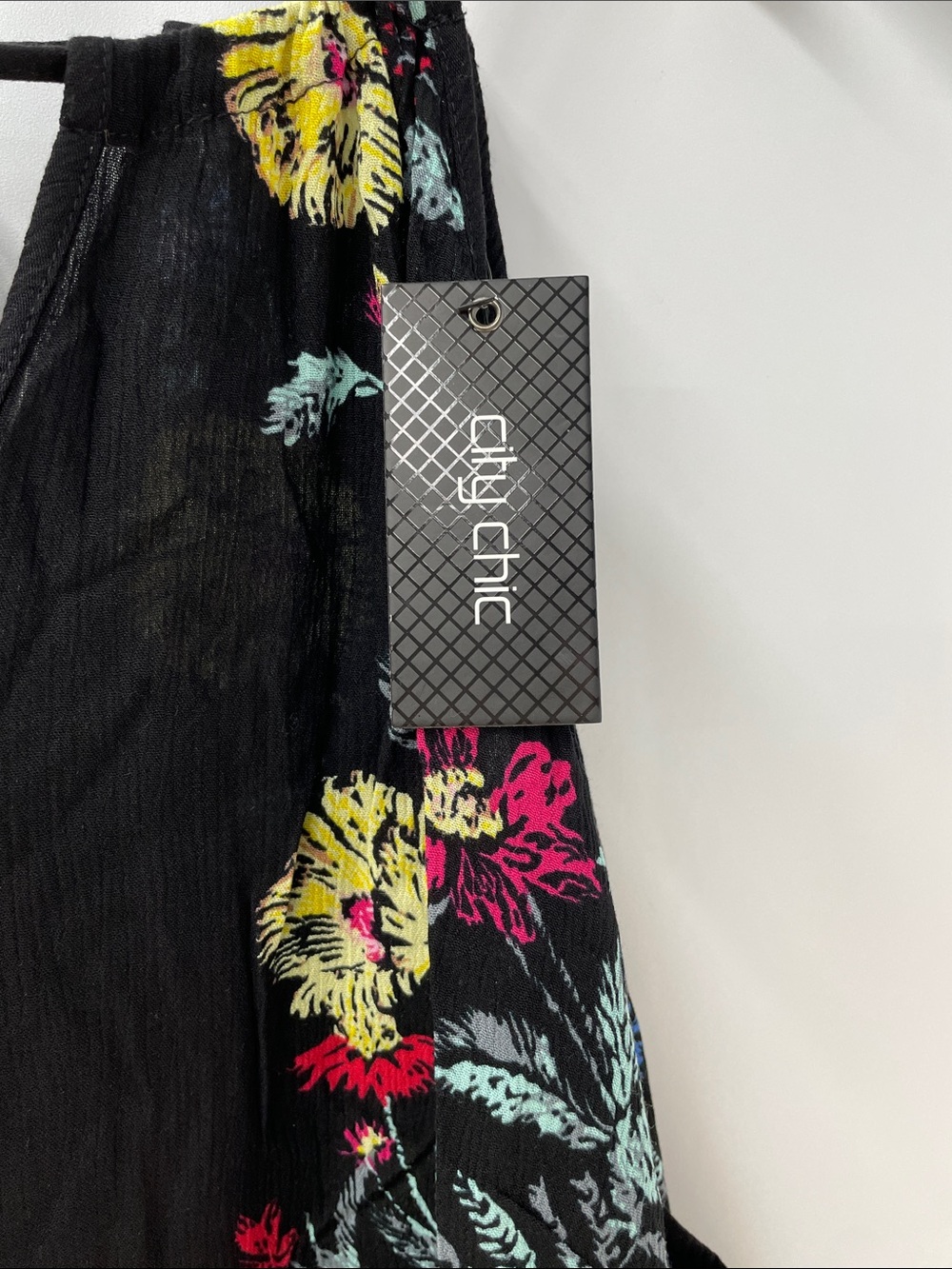 CITY CHIC FLORAL SLEEVELESS MAXI DRESS FTL-04-216 - Picture 3 of 7